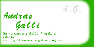 andras galli business card